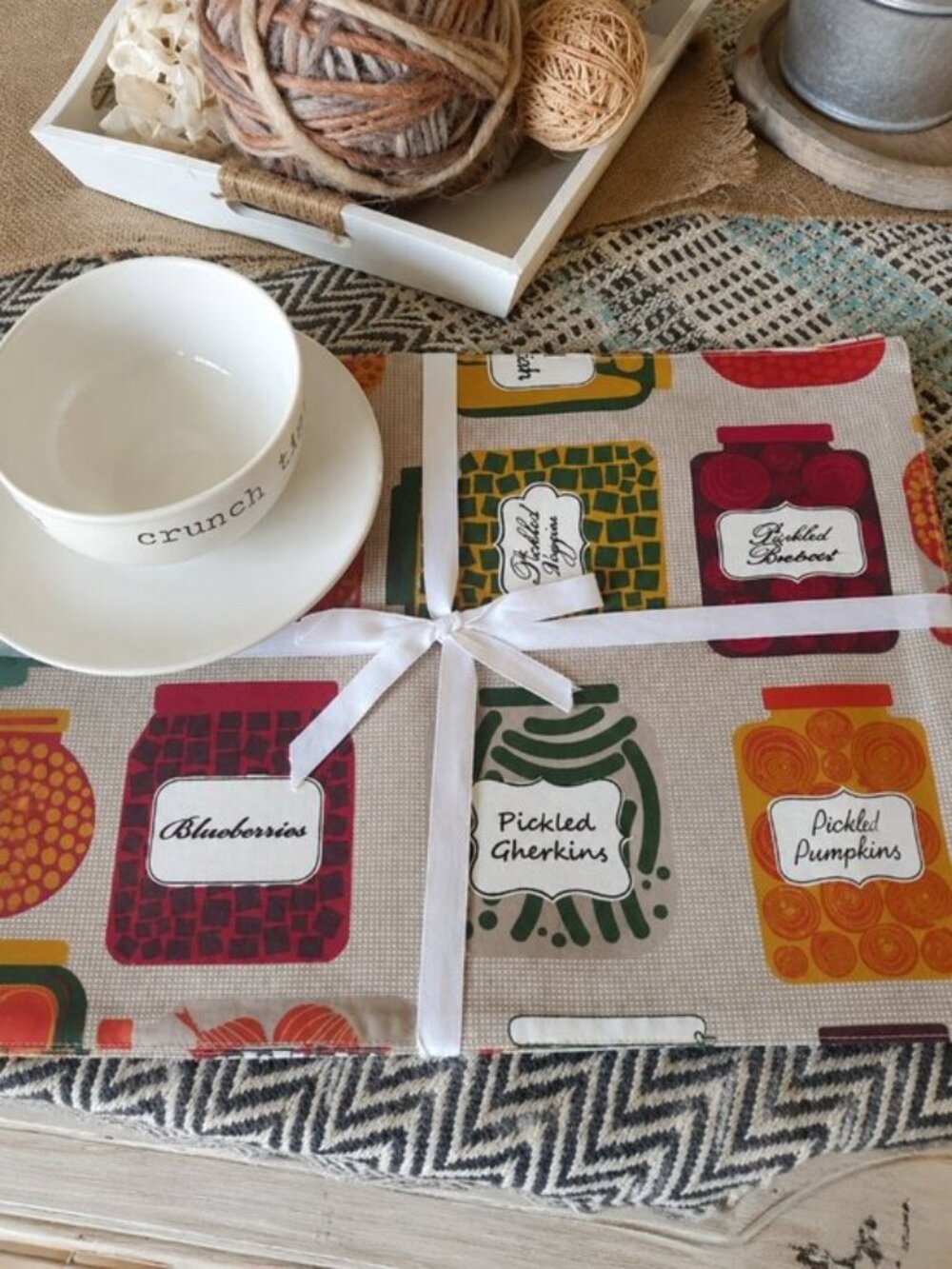 Home Textile Collection Cotton Placemats Set of 4 Natural 13x19 Table Mats